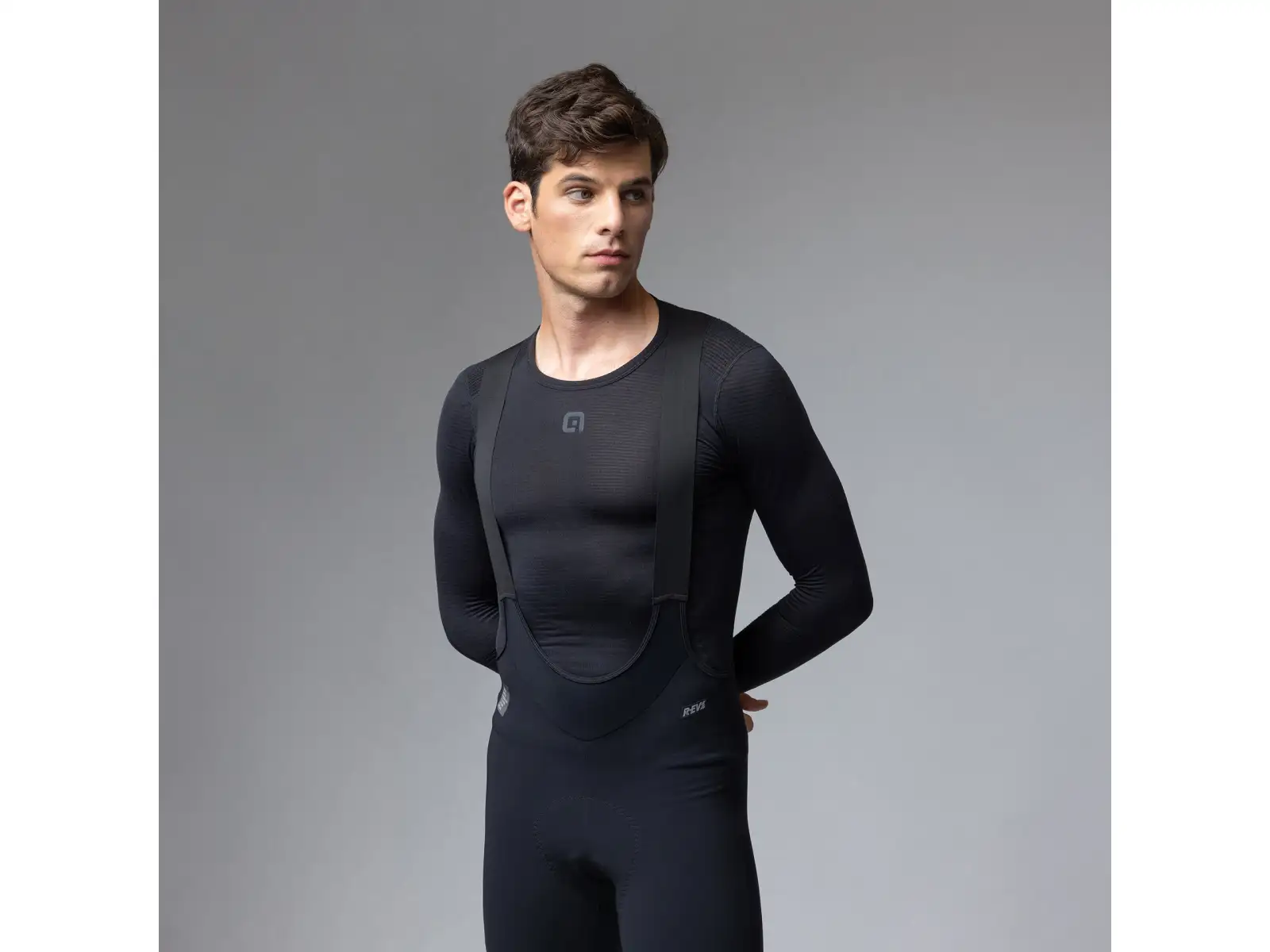 Alé R-EV1 Thermo Shield men's winter cycling pants Black