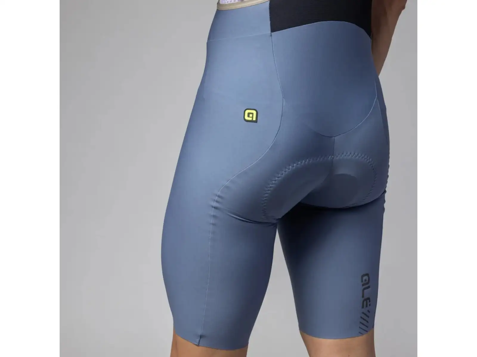 Alé PR-E Master 2.0 men's shorts with pad and braces Steel Blue