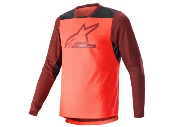 Alpinestars Drop 6.0 V2 men's jersey long sleeve Coral Fluo