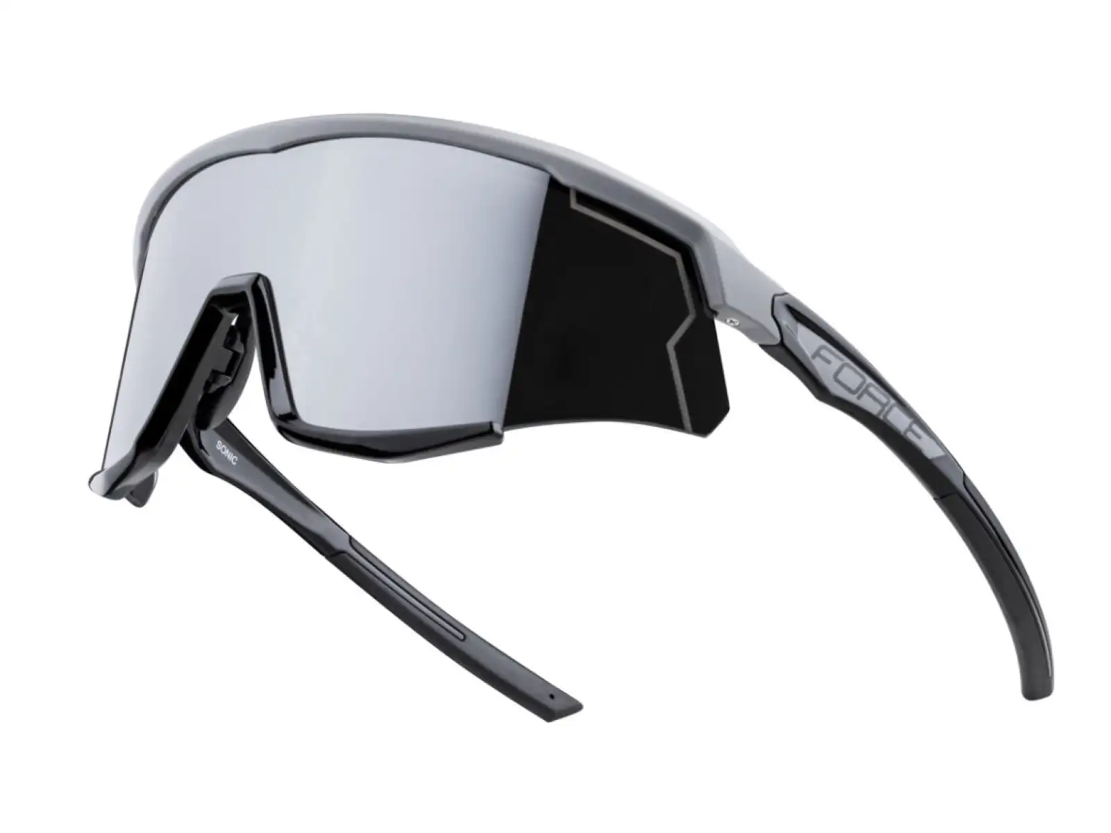 Force Sonic cycling glasses grey/black, black mirrored lenses