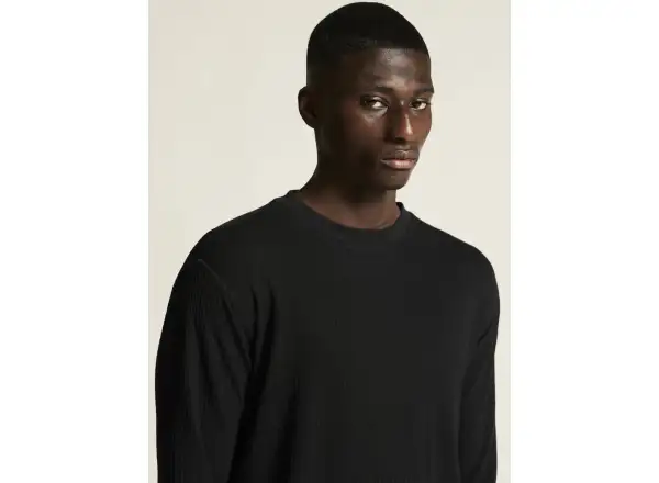 CRAFT Wool Waffle men's T-shirt black