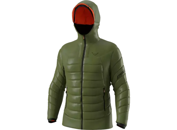 Dynafit Free Down RDS men's down jacket with hood Winter Moss
