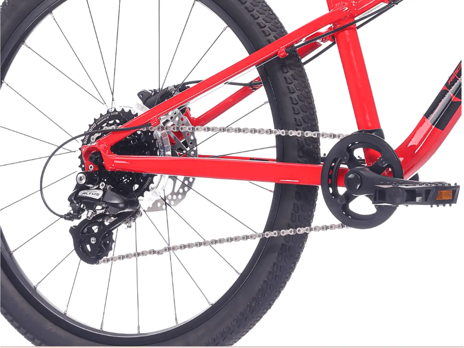 Rock Machine RIFF Tr 24 children's bike Gloss Fire Red