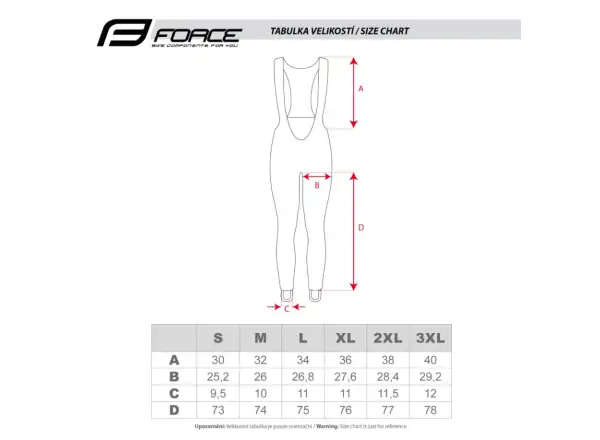 Force Extreme men's bib tights without padding black