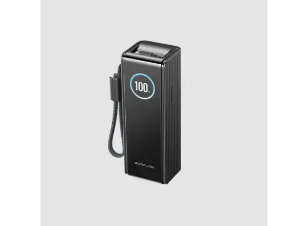 EcoFlow Rapid Power Bank (25000mAh,170W) 2x100W built-in USB-C cable - black