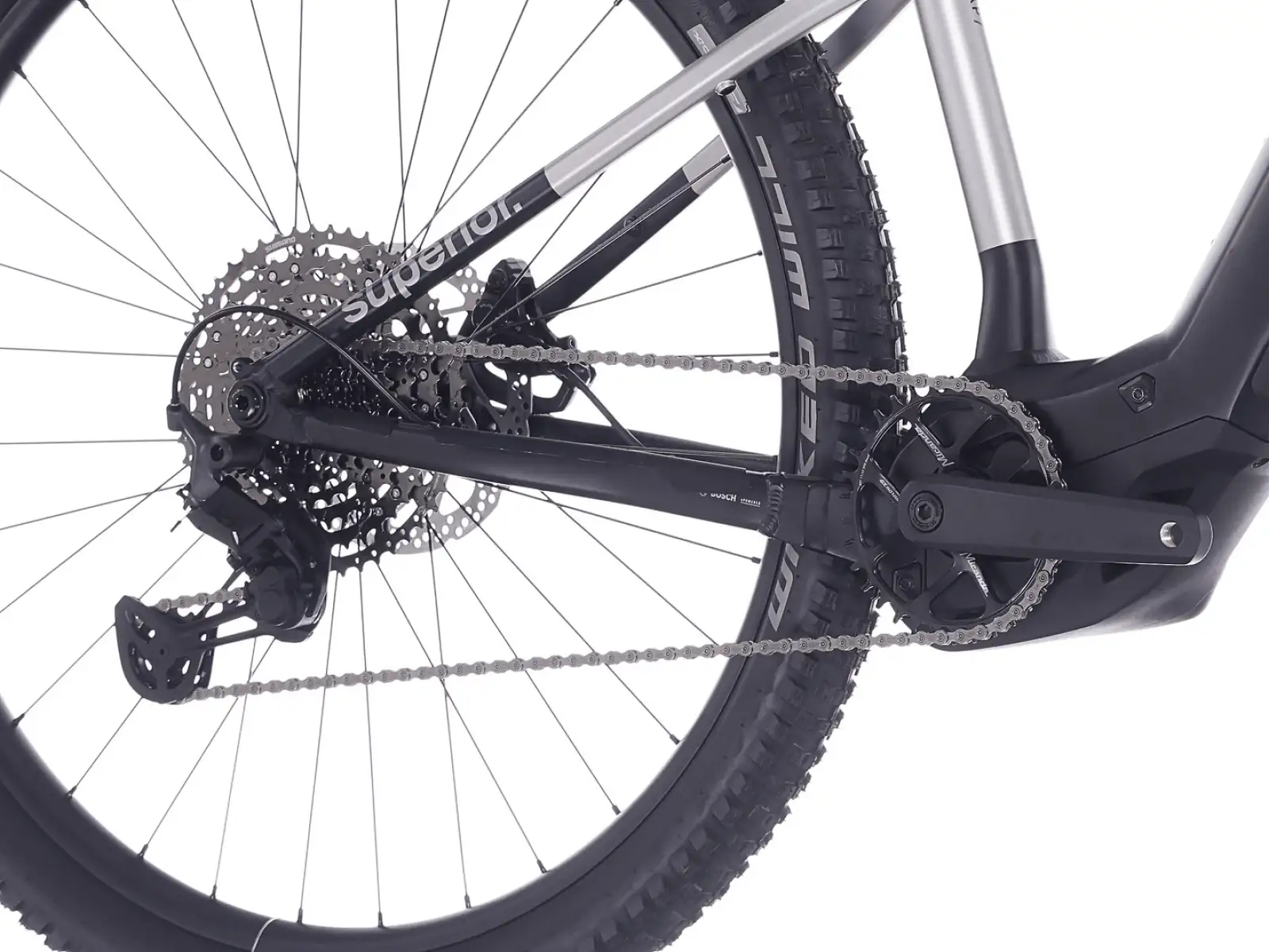 Superior eXP 6.5 mountain e-bike Matte Dark Chrome/BKlack