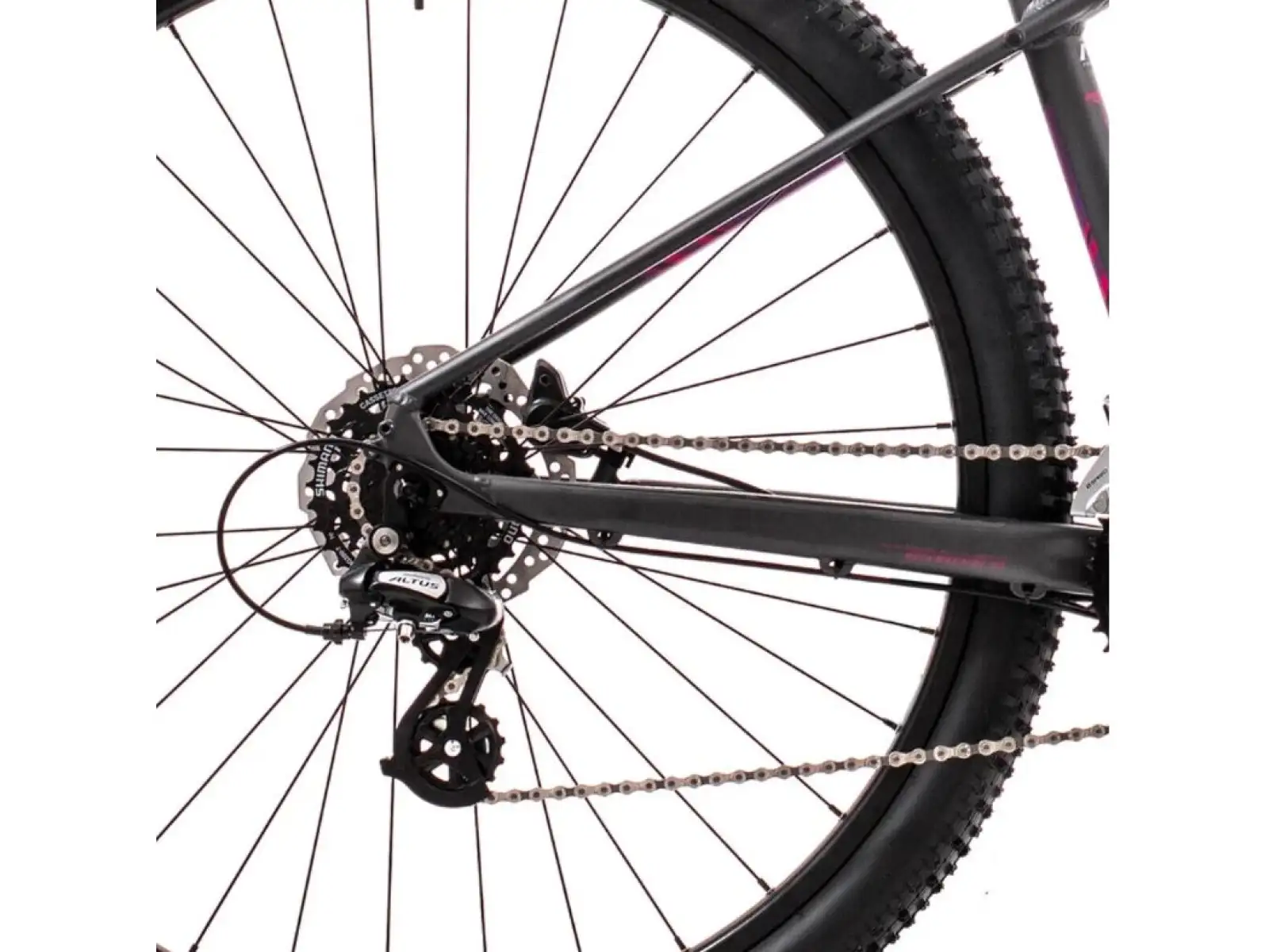 Rock Machine Catherine 10-29 matte anthracite grey/pink/violet mountain bike
