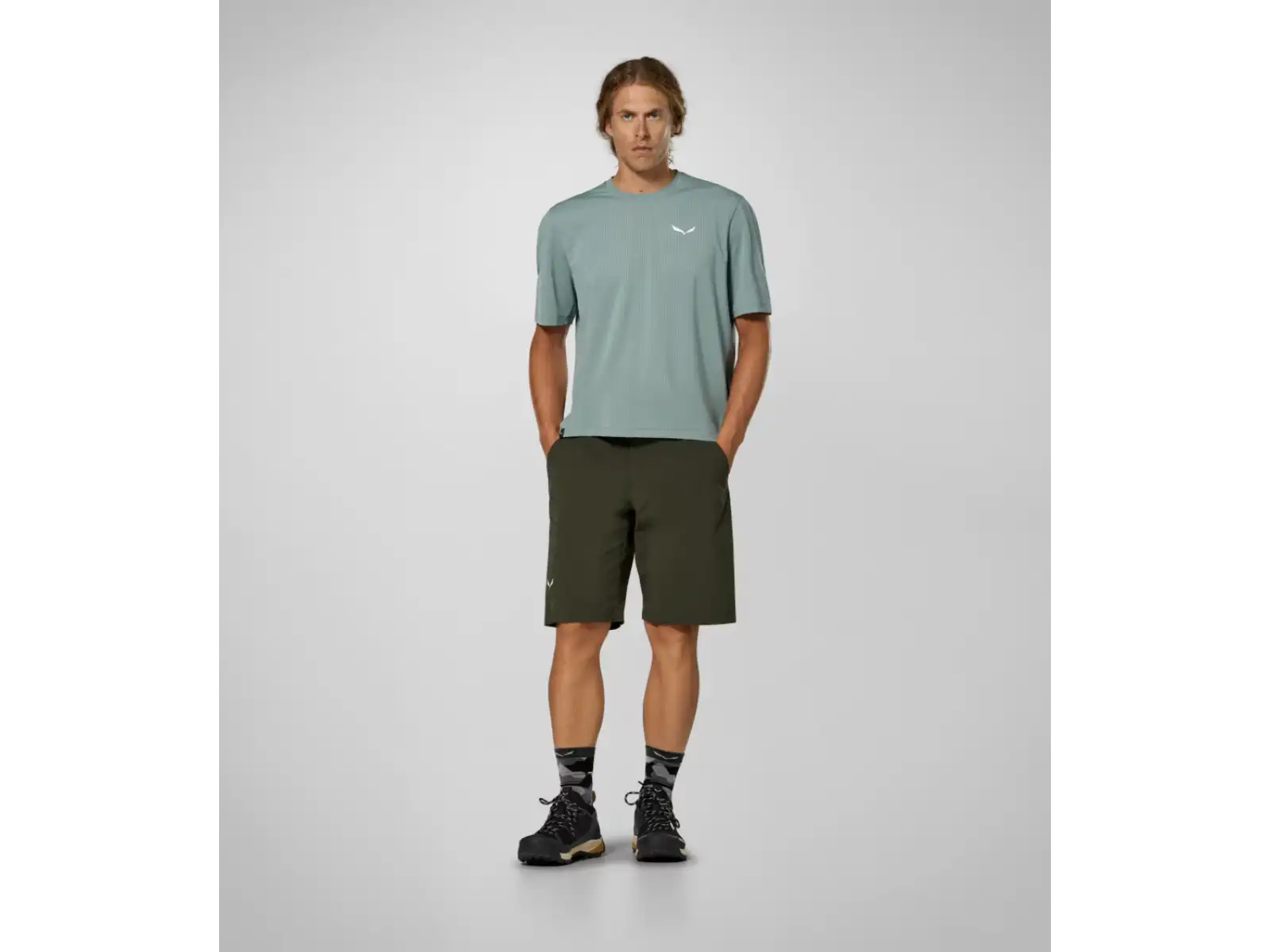 Salewa Pedroc 4 Durastrech Cargo men's shorts Dark Olive