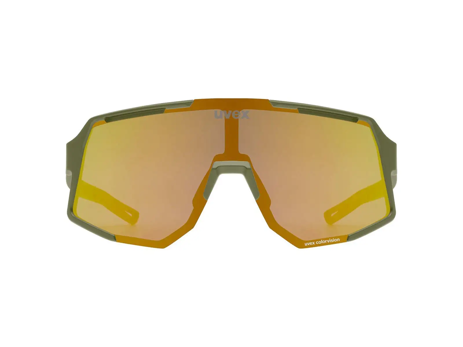 Uvex Sequenze CV sunglasses Olive Matt/Mirror Yellow
