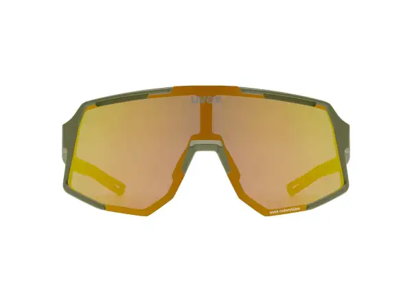 Uvex Sequenze CV sunglasses Olive Matt/Mirror Yellow