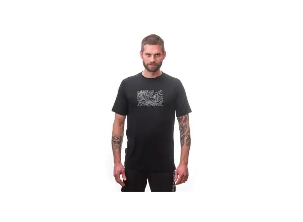 Sensor Merino Air PT Locate men's shirt short sleeve Black