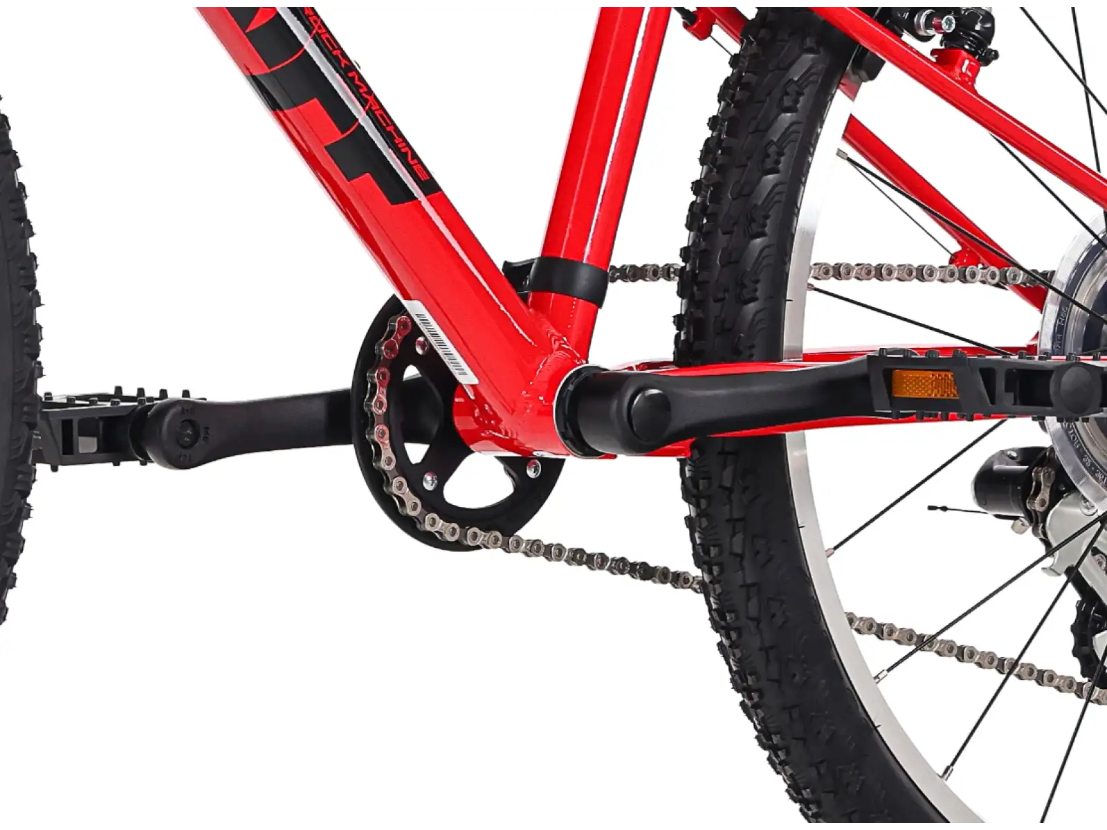 Rock Machine RIFF Jr 24 children's bike Gloss Fire Red