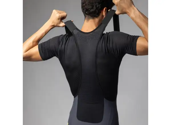 Alé R-EV1 GO men's shorts with pad and bib Titanium
