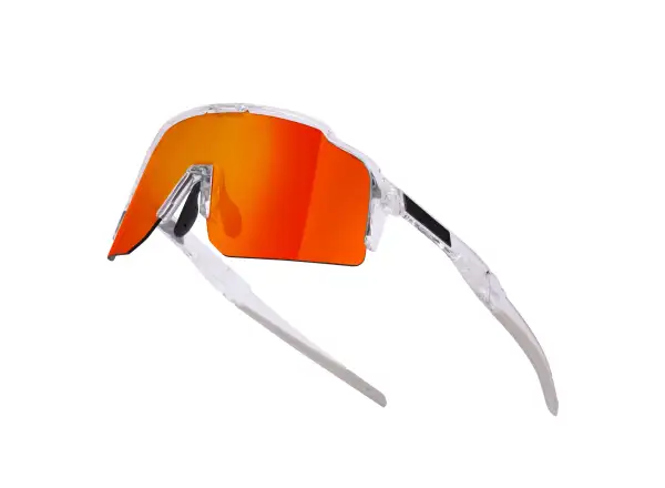 Force Strive cycling glasses transparent/red mirrored lens