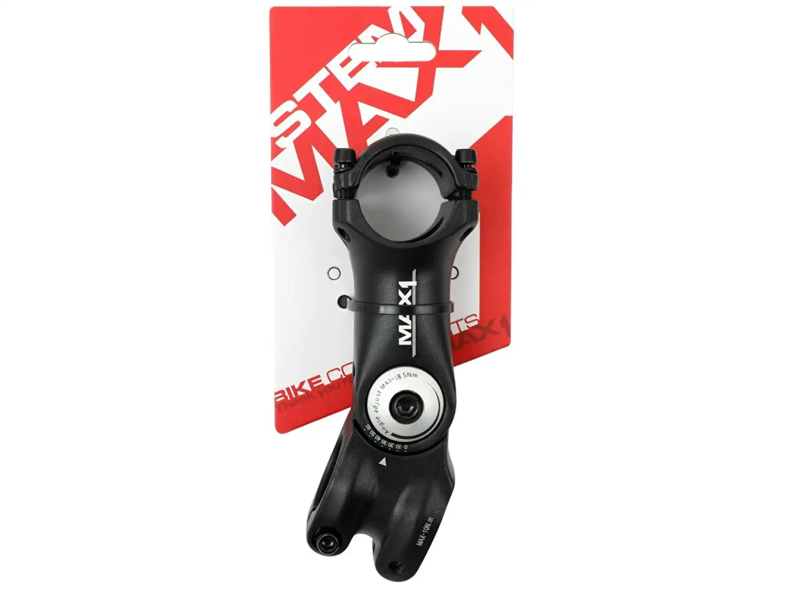 MAX1 adjustable stem 0-60°/31.8 mm černý