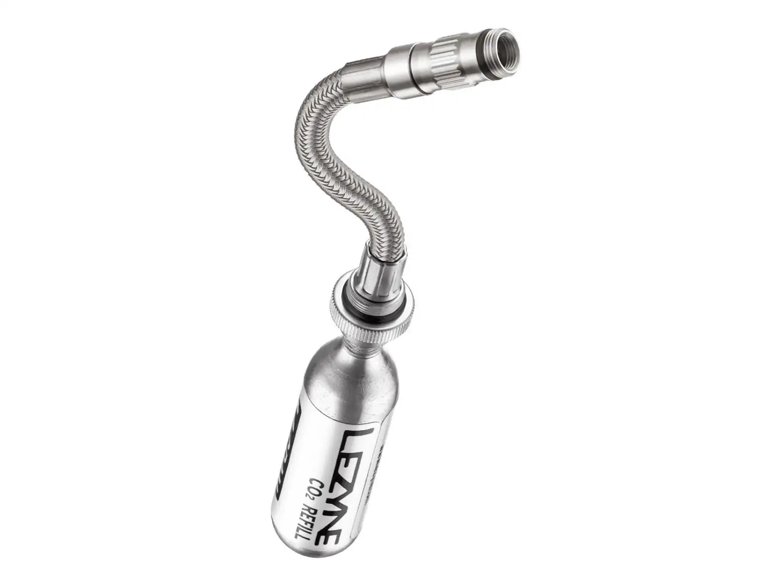 Lezyne CO2 Flex Hose cartridge hose silver