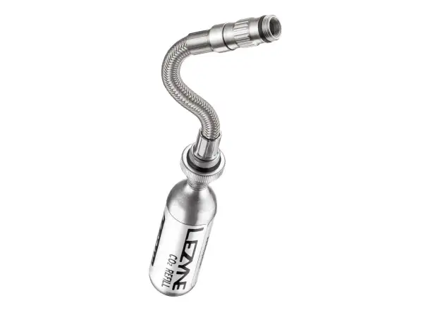Lezyne CO2 Flex Hose cartridge hose silver