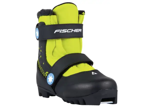 Fischer Snowstar children's cross-country ski boots Black/Yellow