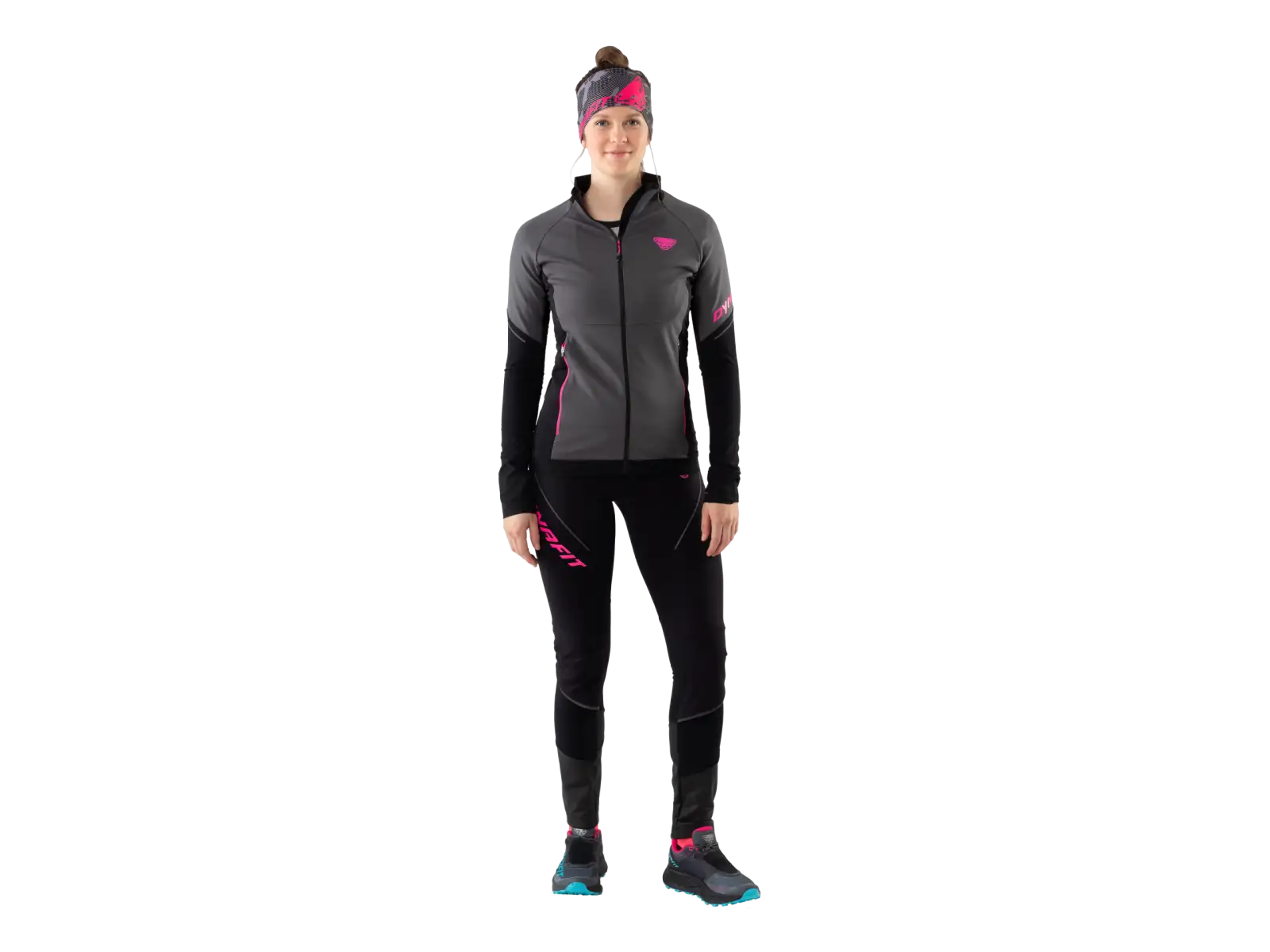 Dynafit Alpine Warm women's insulated leggings Black Out/Pink