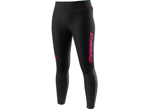 Dynafit Reflective women's leggings Black Out/Pink Glo