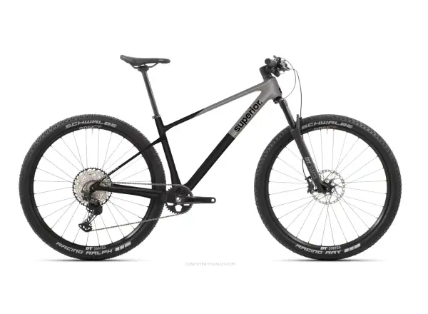 Superior XP 9.8 mountain bike Matte Carbon/Dark Chrome