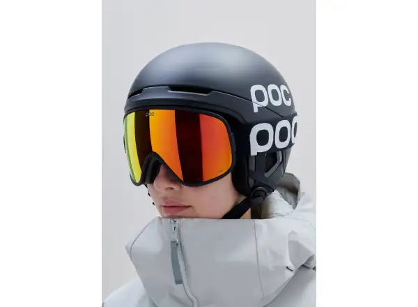 POC Vitrea Mid ski goggles Uranium Black/Partly Sunny Orange