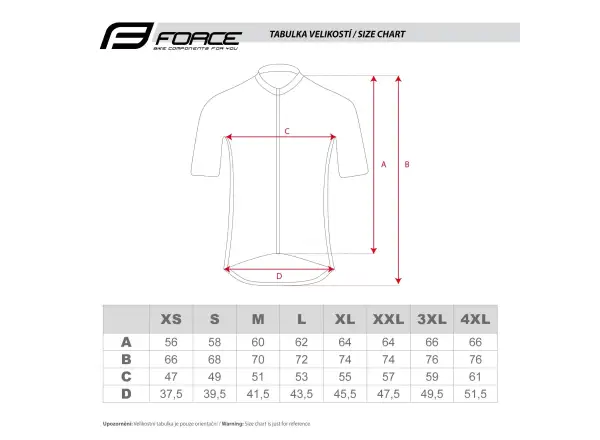 Force Shard men's jersey short sleeve red