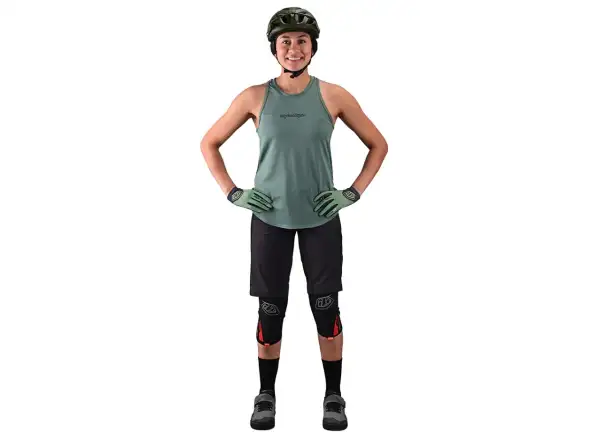 Troy Lee Designs Luxe women's sleeveless jersey Solid steel green