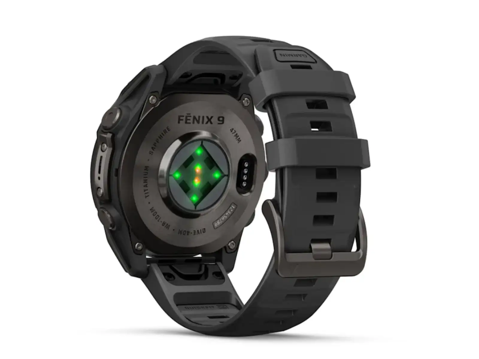Garmin Fénix 9 – 47 mm smartwatch Carbon gray DLC Titanium/Black
