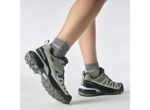 Salomon X Ultra 360 GTX women's hiking shoes Sedona Sage/Black/Sea Foam