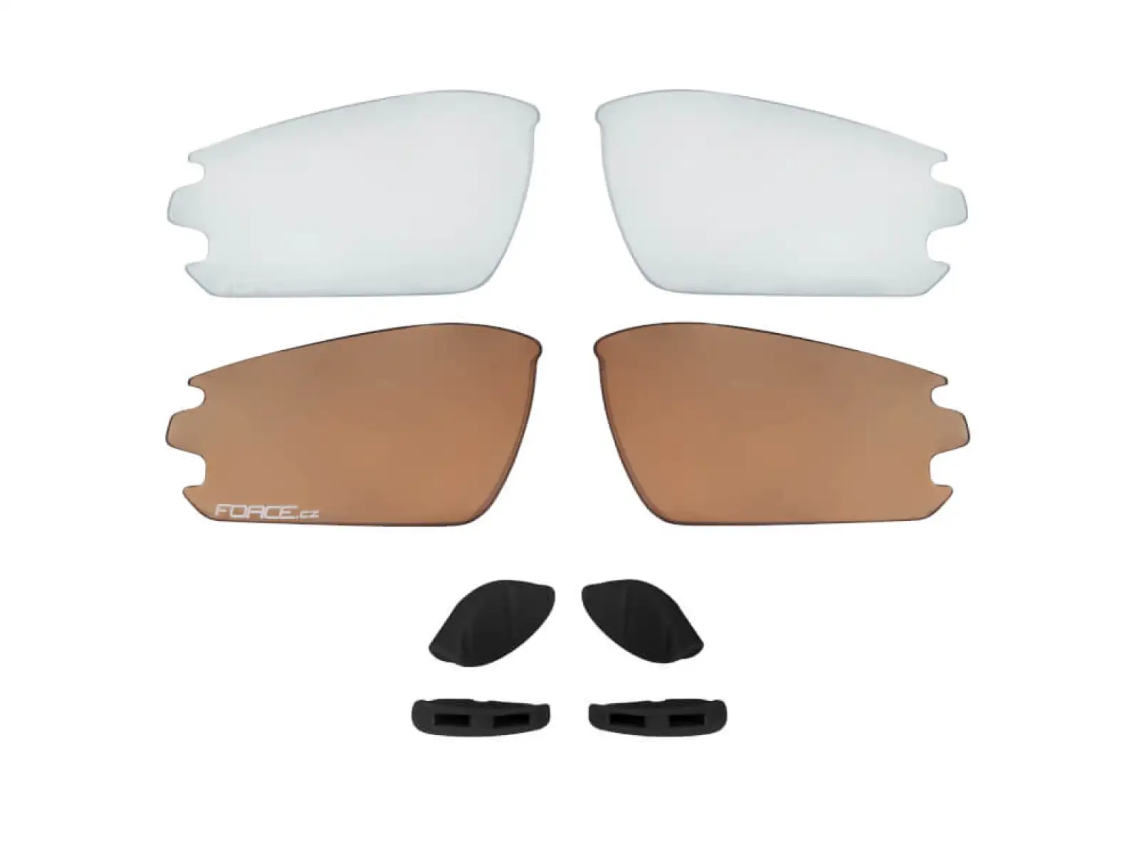 Force Calibre cycling glasses grey/yellow/yellow mirror lenses