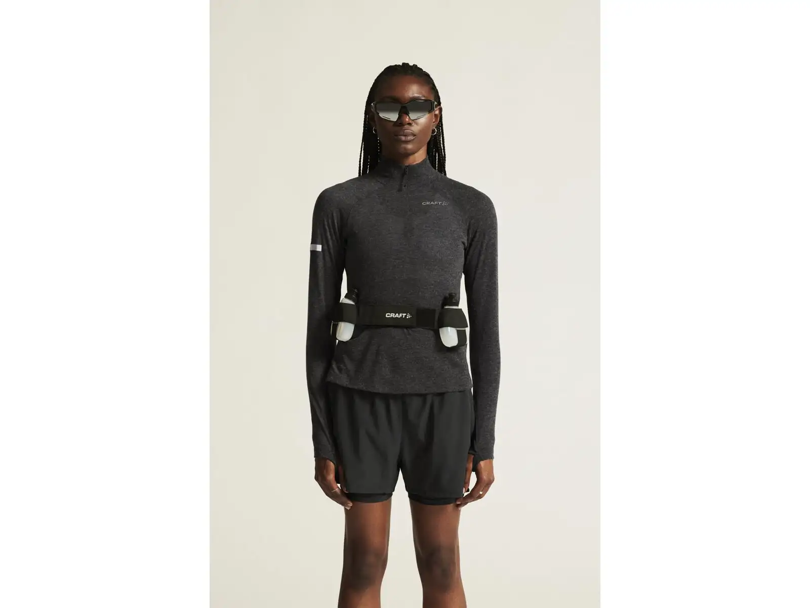 Craft ADV SubZ Wool women's running shirt long sleeve black