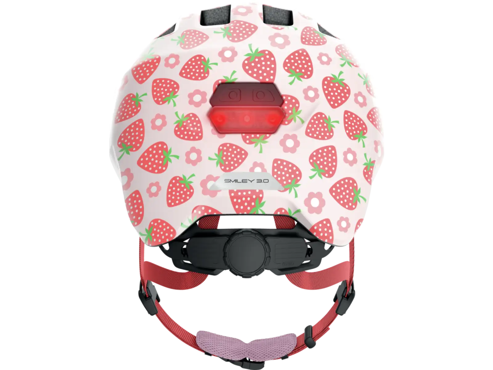 Abus Smiley 3.0 LED kids helmet Strawberry