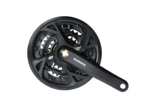 Shimano Acera FC-M371 crankset square taper, 3x9 170 mm with guard, black
