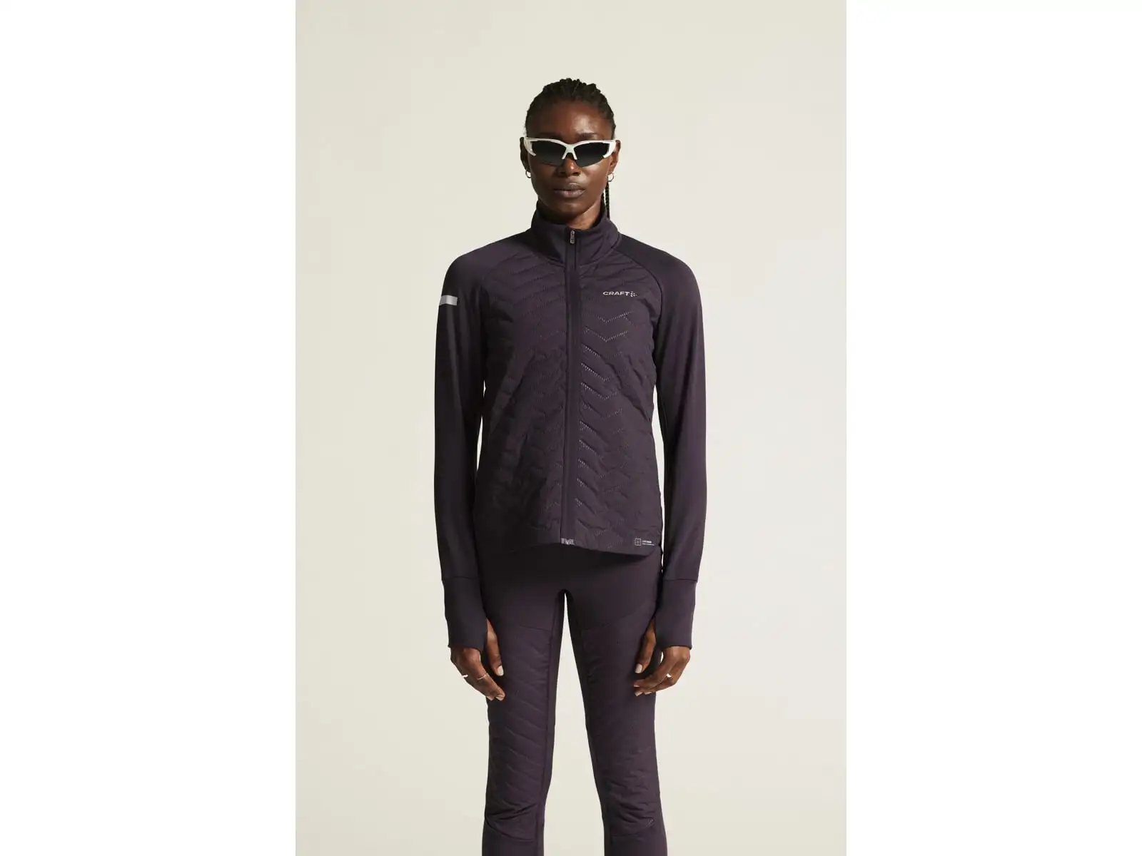 Craft ADV SubZ women's running jacket purple