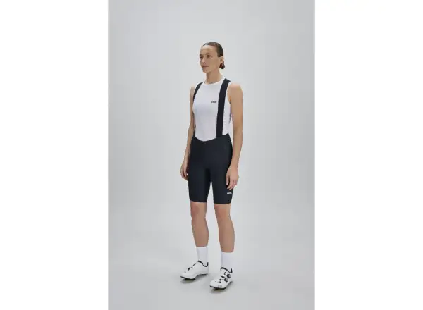 POC Raceday women's cycling shorts with pad and bib Uranium Black