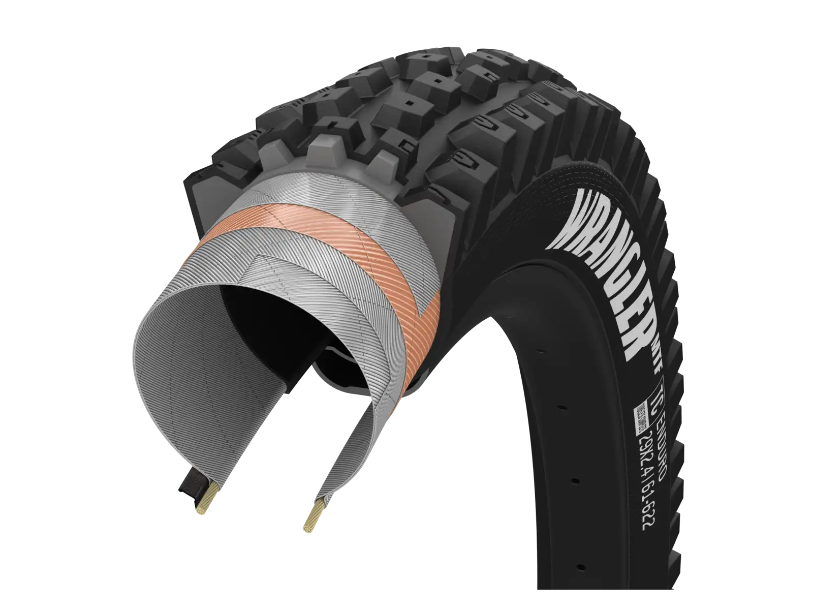 Goodyear Wrangler MTF Enduro Tubeless Complete 29x2,60" MTB tire kevlar
