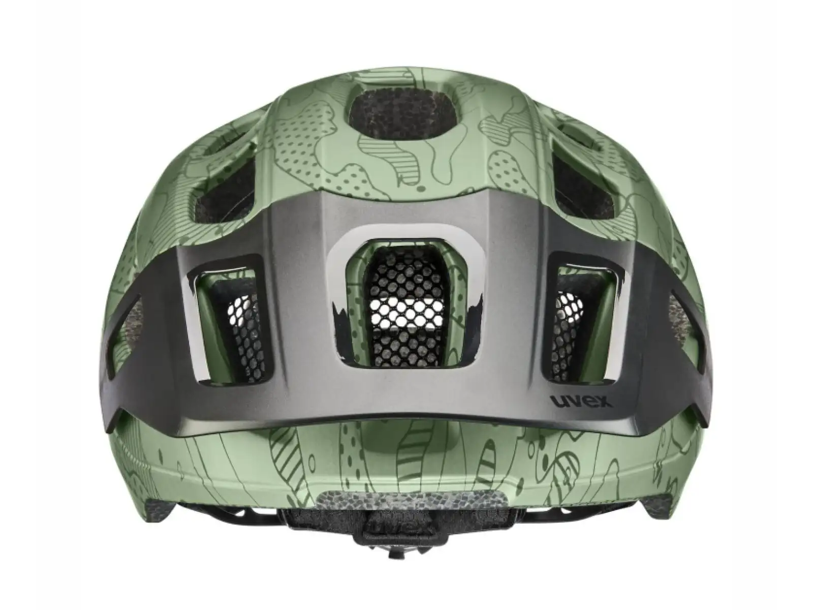 Uvex React Jr. children's helmet Moss Green/Altim Matt