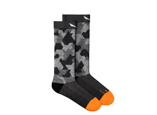 Salewa Pedroc Camo Merino Crew Socks Men Black Out