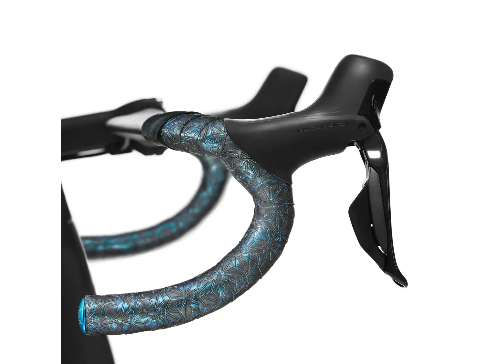 Supacaz Super Sticky Kush Splat tape Blue Refractor/Blue plugs