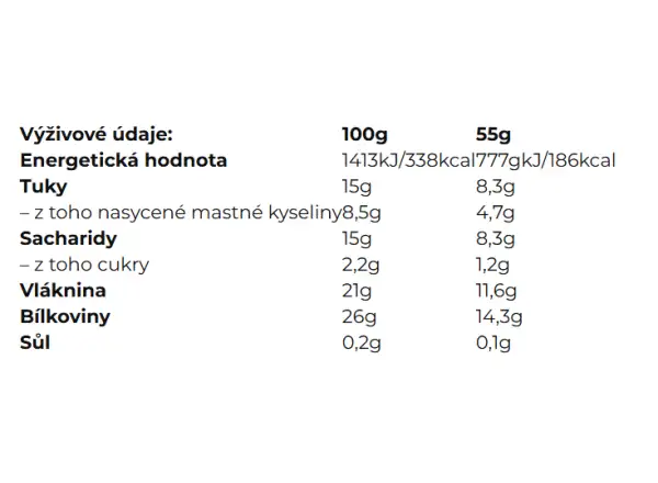 Passion Low sugar bar Verumka 55g