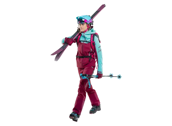 Dynafit Beast Hybrid women's hybrid pants Beet Red