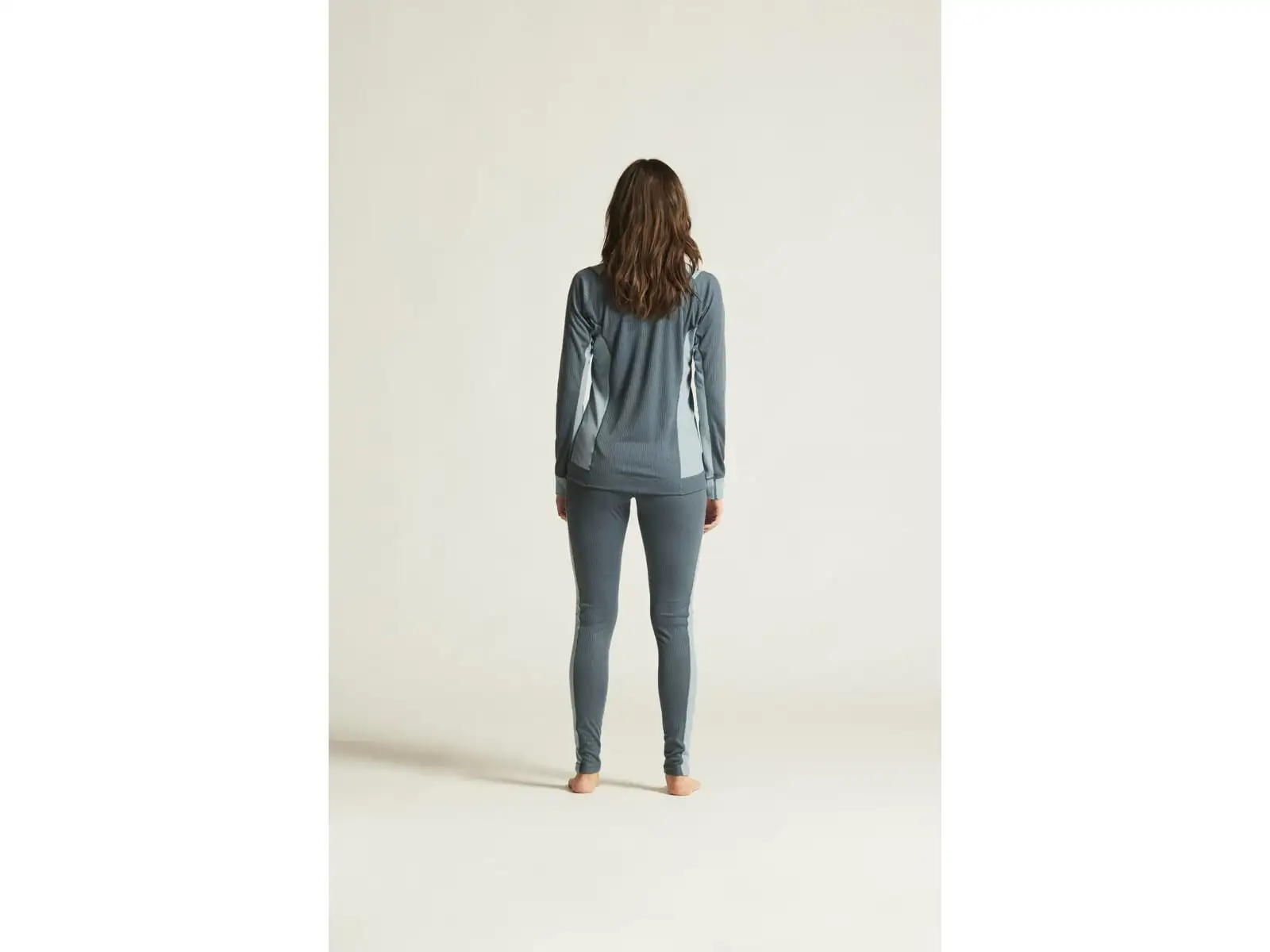 Craft Core Dry Baselayer women's set long sleeve shirt+pants blue