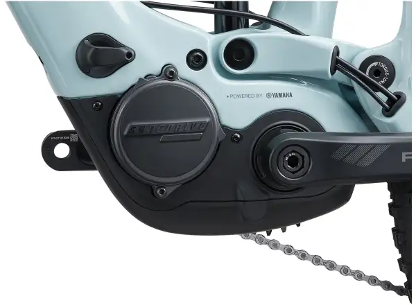 Liv Intrigue X Advanced E+ Elite 2 full suspension e-bike Soap Suds/Aged Denim