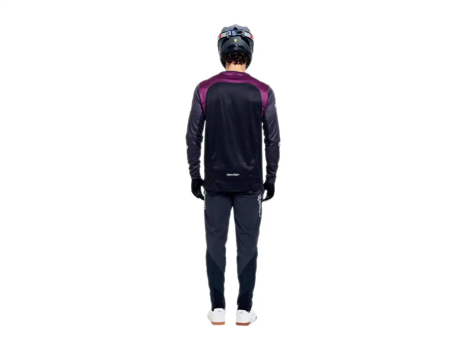 Troy Lee Designs Stage men's jersey long sleeve Signature Carbon