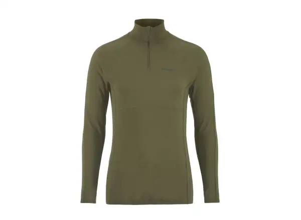 Craft ADV Wool Merino men's long sleeve zip tee green