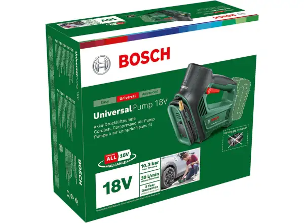 Bosch UniversalPump 18V Cordless Pneumatic Pump + Starter-Set 18V