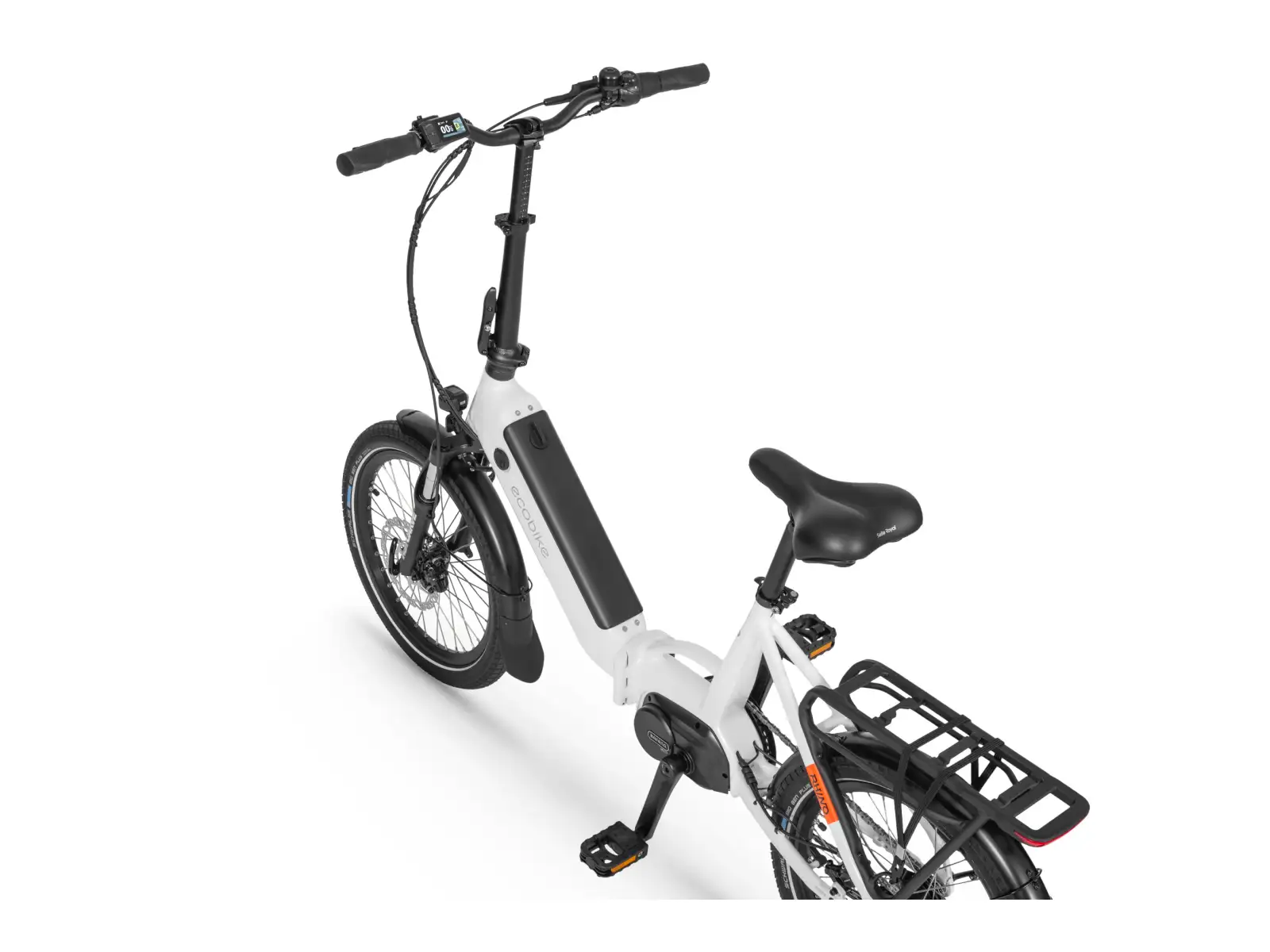 Ecobike Rhino Cruise 630 Wh Arctic White folding electric bike