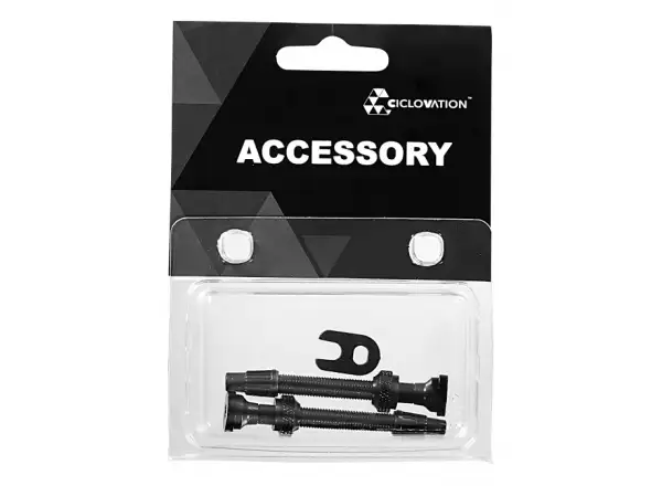 Ciclovation tubeless valves 50 mm 2 pcs black