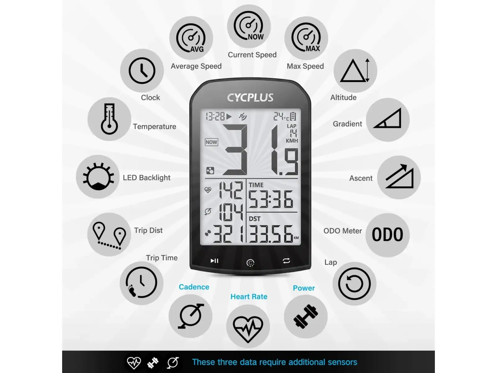 Cycplus M1 cycle computer